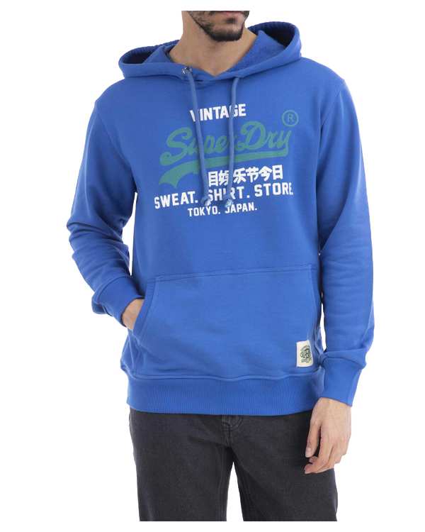 هودی مردانه آبی کاربنی سوپردرای Superdry کد M12A31002C