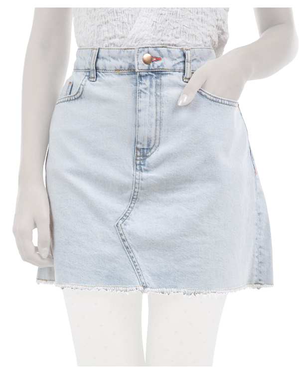 دامن جین زنانه کوتاه آبی روشن سوپردرای Superdry کد W19S40502T