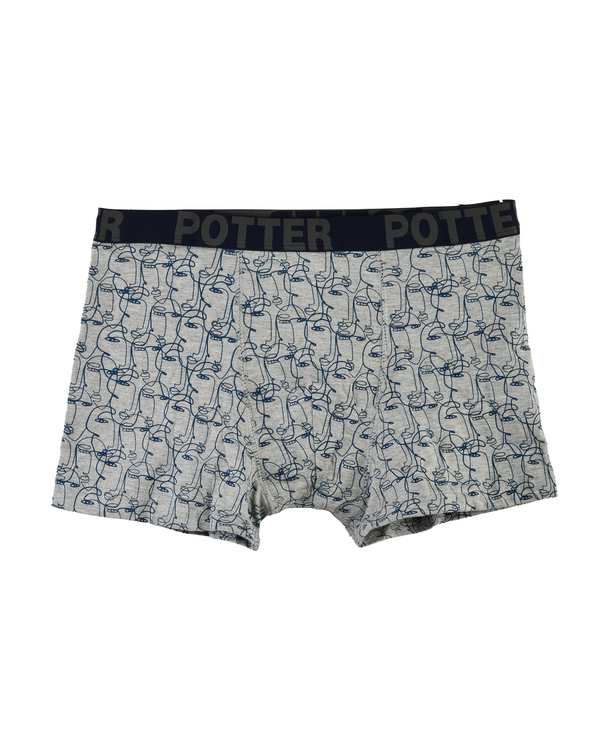 شورت مردانه پادار طوسی ملانژ پاتر Potter کد 710