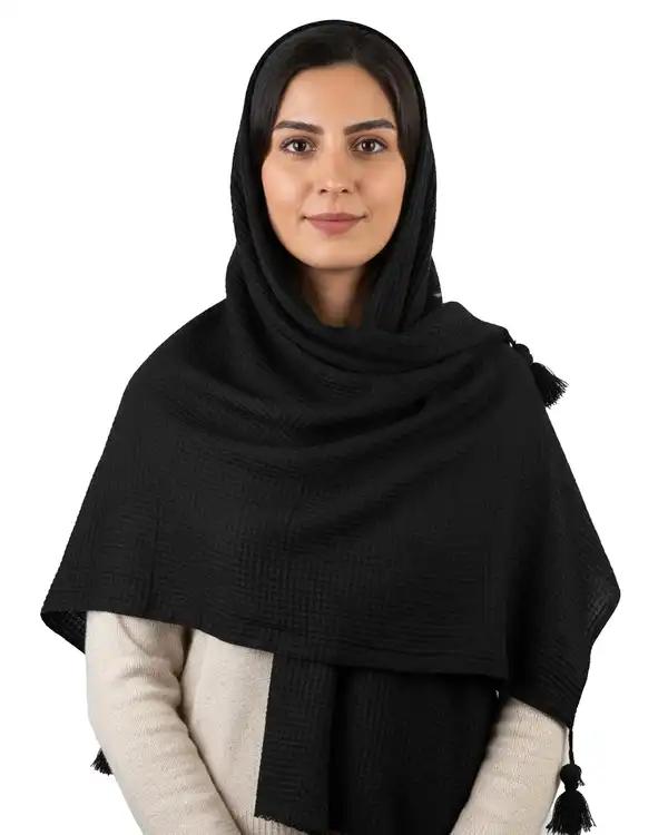 شال زنانه موهر مشکی آماهی Amahi کد AA700