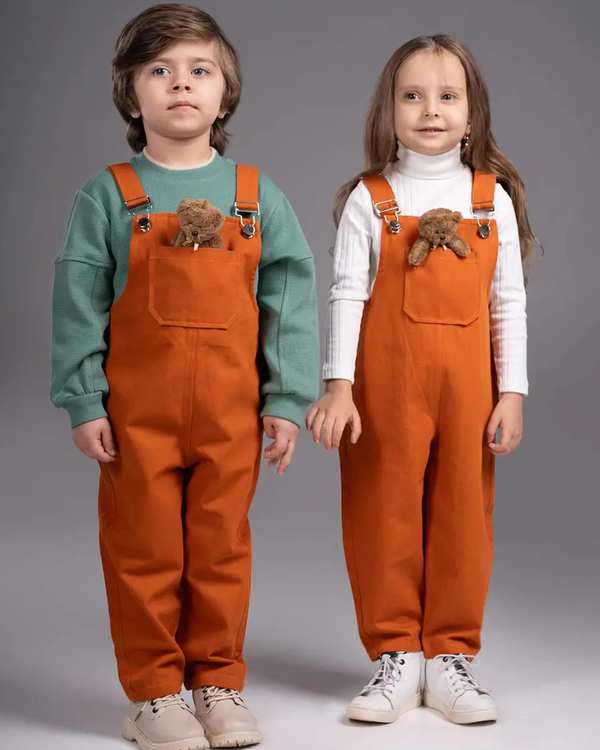 سرهمی مام استایل بچگانه آجری ملورینا Melorina کد 42306