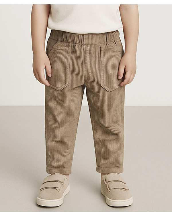 شلوار پسرانه مام مخمل کبریتی کرم ملورینا Melorina کد 423184