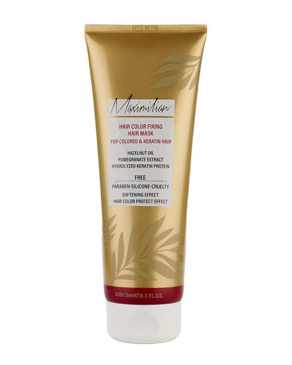 ماسک مو کراتین و کلاژن فاقد سولفات بدون آبکشی ماکسیمیلیان Maximilian حجم 250ml