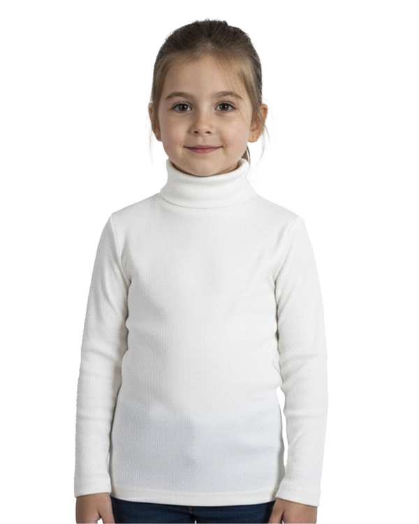 بلوز بچگانه یقه اسکی شیری ملورینا Melorina کد 39315