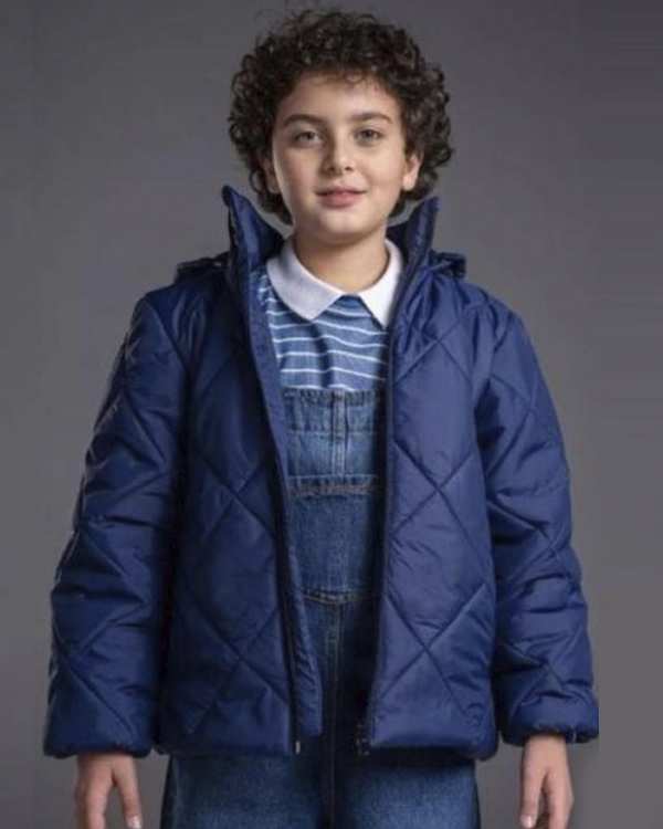 کاپشن پسرانه سرمه ای ملورینا Melorina کد 42215