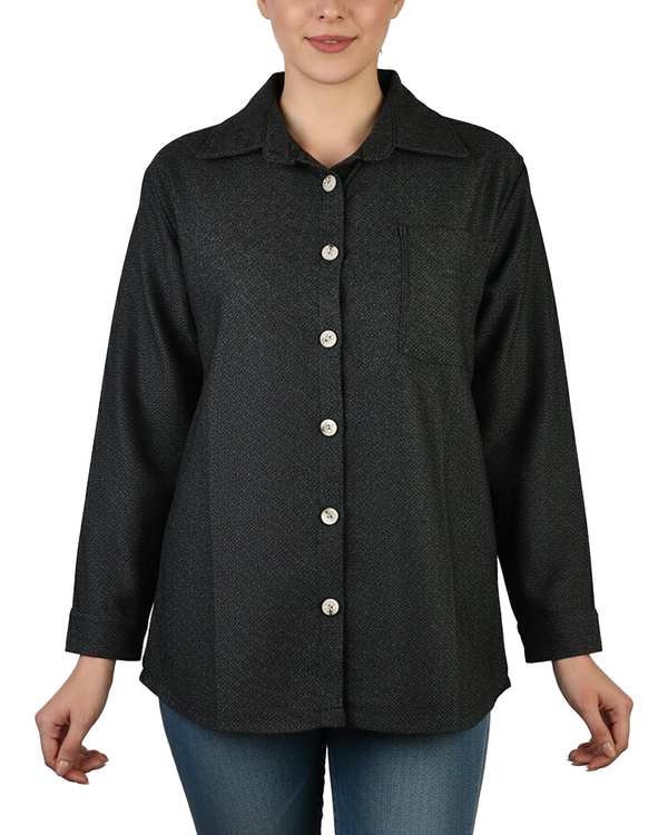 شومیز زنانه کشمیر طوسی کد 338