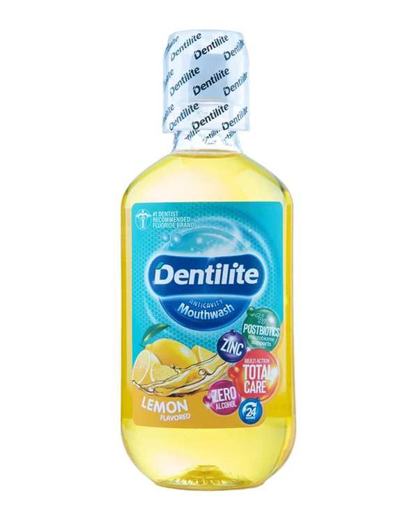 دهانشویه کامل دنتیلایت Dentilite با طعم لیمو حجم 500ml