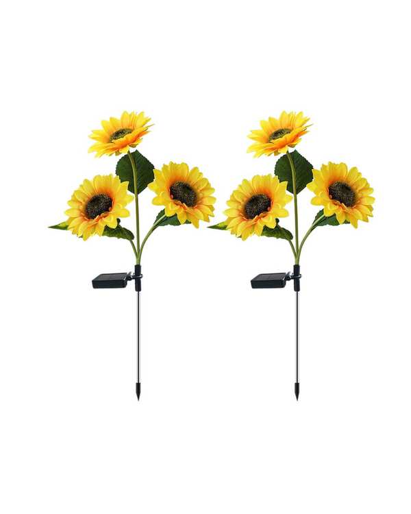 چراغ پارکی خورشیدی سولونیکس Solonix مدل گل آفتابگردان مجموعه 2 عددی
