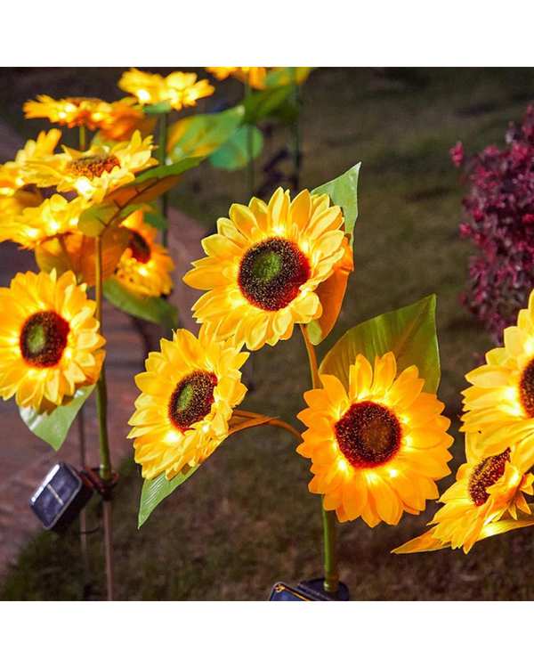 چراغ پارکی خورشیدی سولونیکس Solonix مدل گل آفتابگردان مجموعه 2 عددی - تصویر 16