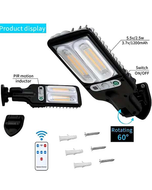 چراغ پارکی خورشیدی سولونیکس Solonix مدل 616-13 - تصویر 12