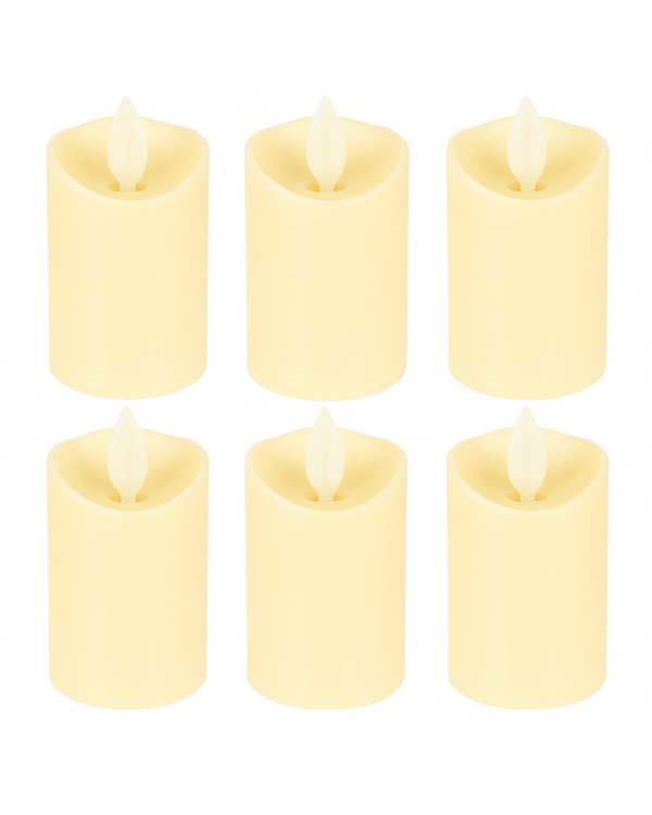 شمع ال ای دی مدل شعله متحرک کد 07 مجموعه 6 عددی