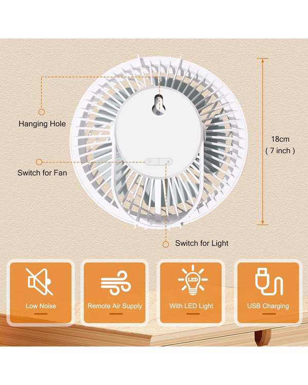 پنکه رومیزی شارژی مدل ال ای دی دار کد RY-2301 - تصویر 15
