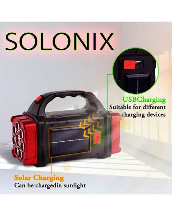 نورافکن دستی قرمز سولونیکس Solonix مدل HB-1678 - تصویر 5