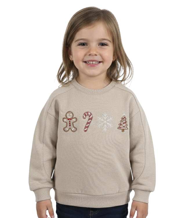 بلوز دخترانه کرم ملورینا Melorina مدل کریسمس کد 42321