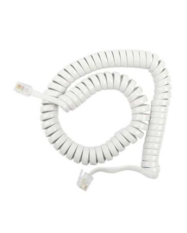 کابل فنری تلفن سفید مدل QS