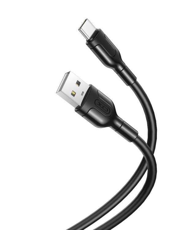 کابل تبدیل USB به usb-c مشکی ایکس او XO مدل NB212 طول 1 متر