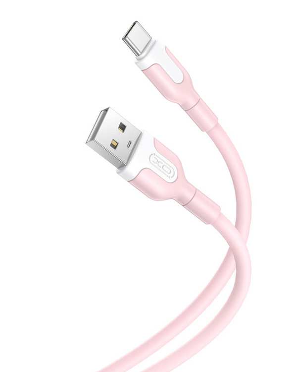 کابل تبدیل USB به usb-c صورتی ایکس او XO مدل NB212 طول 1 متر