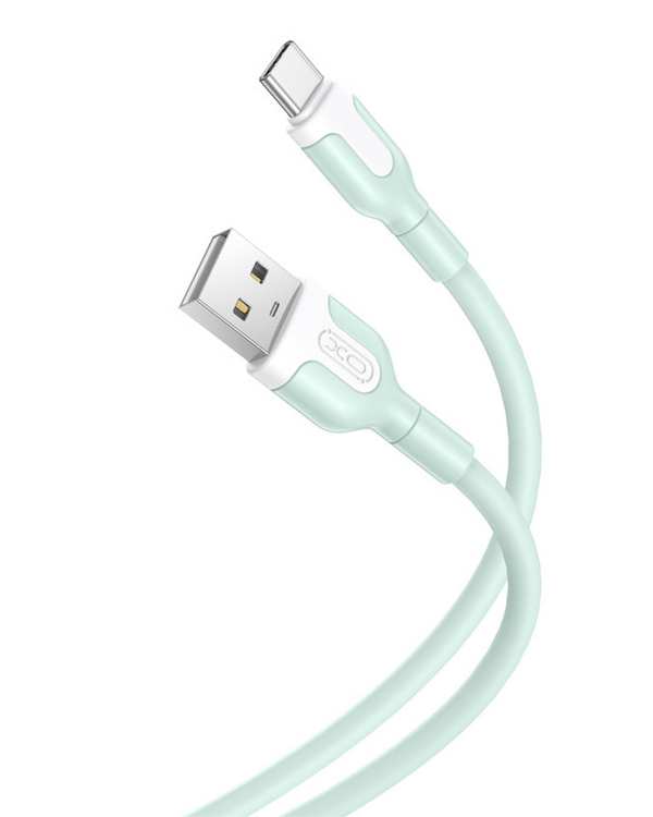 کابل تبدیل USB به usb-c سبز روشن ایکس او XO مدل NB212 طول 1 متر