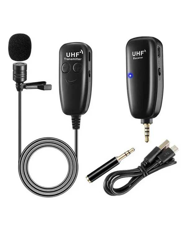 میکروفون وایرلس گیرنده فرستنده مشکی مدل U12G