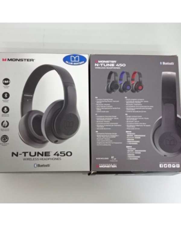 هدفون بلوتوثی مشکی مانستر مدل N-Tune450 - تصویر 2