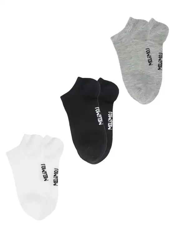 جوراب زنانه مچی مل اند موژ Mel & Moj کد W08923 بسته 3 عددی