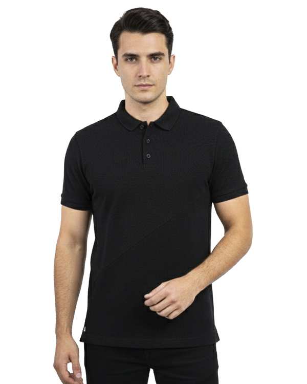 پولوشرت مردانه مشکی مل اند موژ Mel & Moj کد M09112