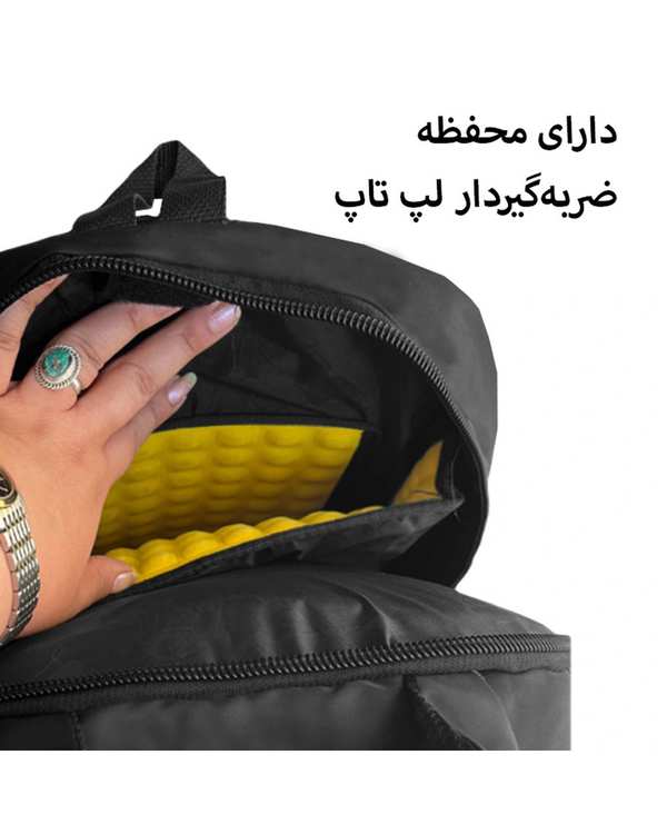 کوله پشتی مشکی کاترپیلار مدل CAT00902 - تصویر 3