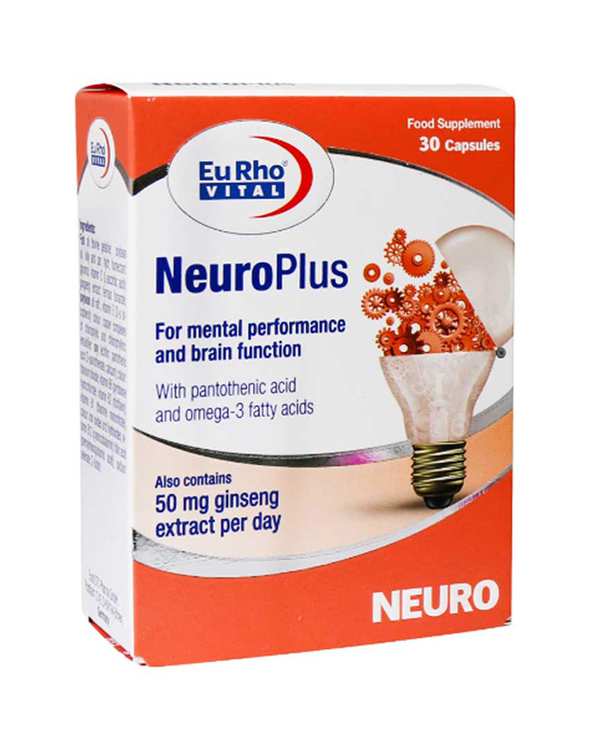 کپسول نورو پلاس یوروویتال بسته 30 عددی