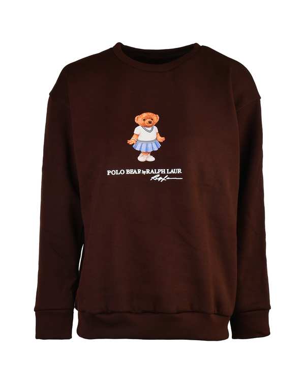 سویشرت زنانه قهوه ای فشن Fashion طرح تدی کد 1016