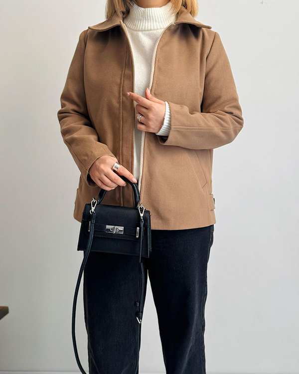 جکت زنانه نسکافه ای نگار ندایی Negar Nedaei مدل Nescafe