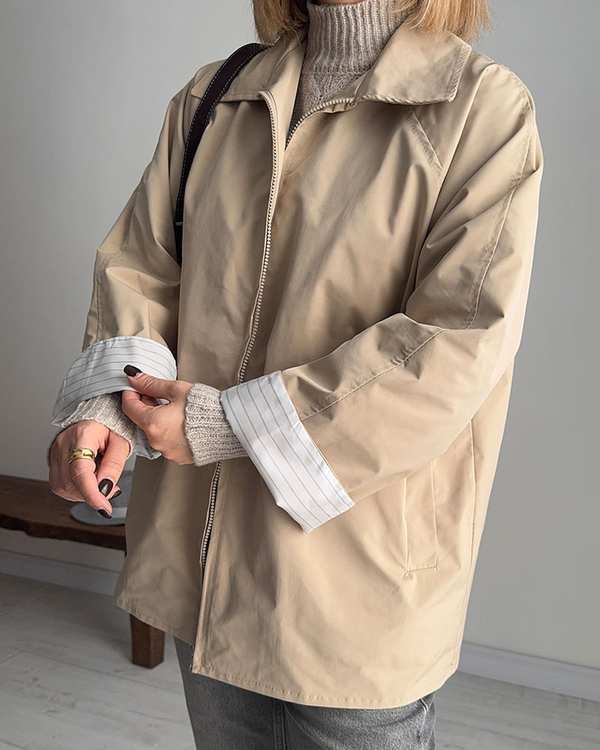 ترنچ کت زنانه قد 70 کرم نگار ندایی Negar Nedaei مدل fly