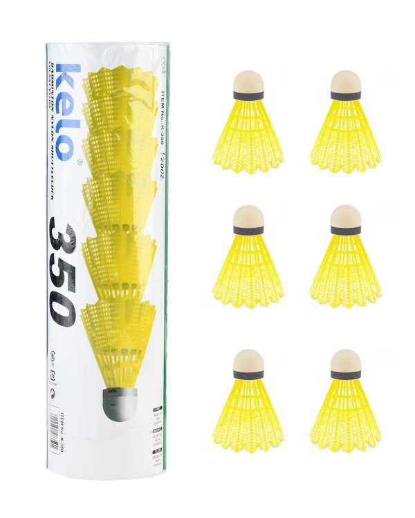 توپ بدمینتون Kelo زرد اورجینال Original بسته 6 عددی