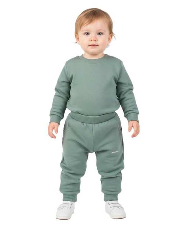 شلوار جاگر پسرانه نوزادی سبز تیره مرینو Merino کد 1831