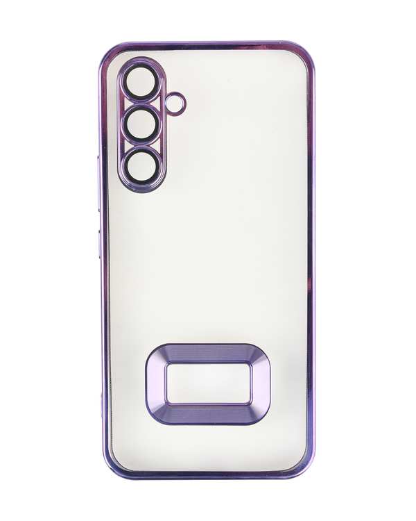 قاب گوشی سامسونگ A54 ژله ای شفاف الکتروپلیتینگ بنفش