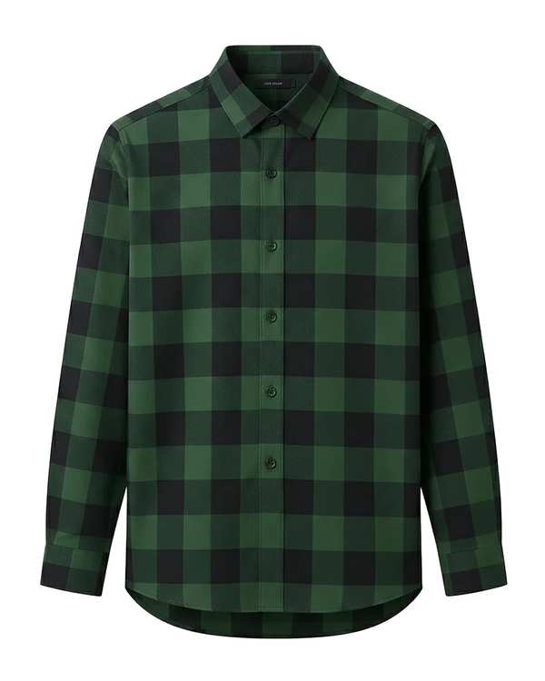 پیراهن مردانه سبز چهارخانه آماهی Amahi کد 600101