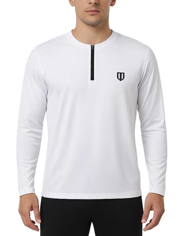 تیشرت ورزشی مردانه آستین بلند سفید یونی پرو Unipro کد 912554401