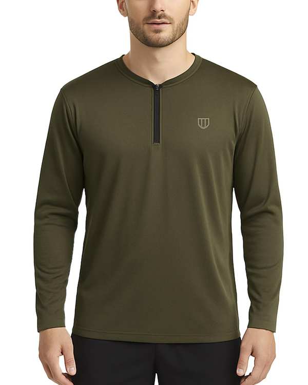 تیشرت ورزشی مردانه آستین بلند سبز یونی پرو Unipro کد 912554401