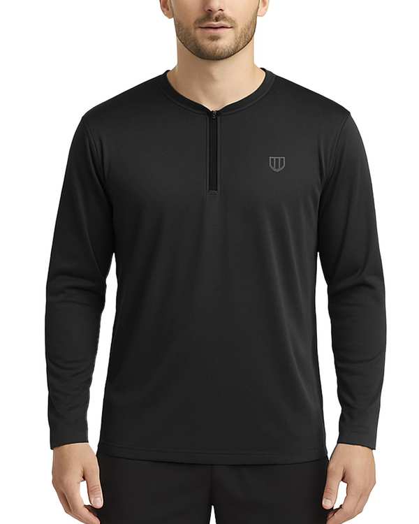 تیشرت ورزشی مردانه آستین بلند مشکی یونی پرو Unipro کد 912554401