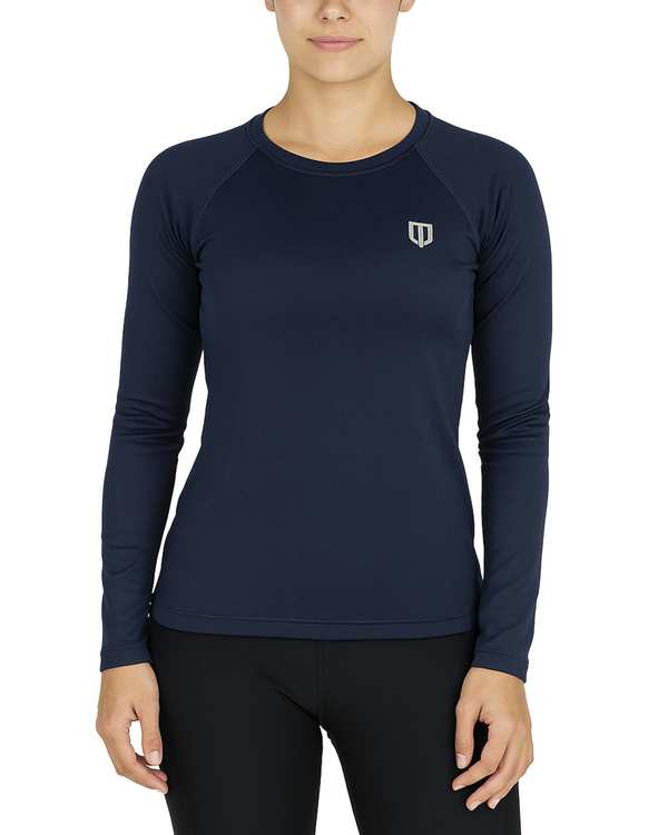 تیشرت ورزشی زنانه آستین بلند سرمه ای یونی پرو Unipro کد 812394401