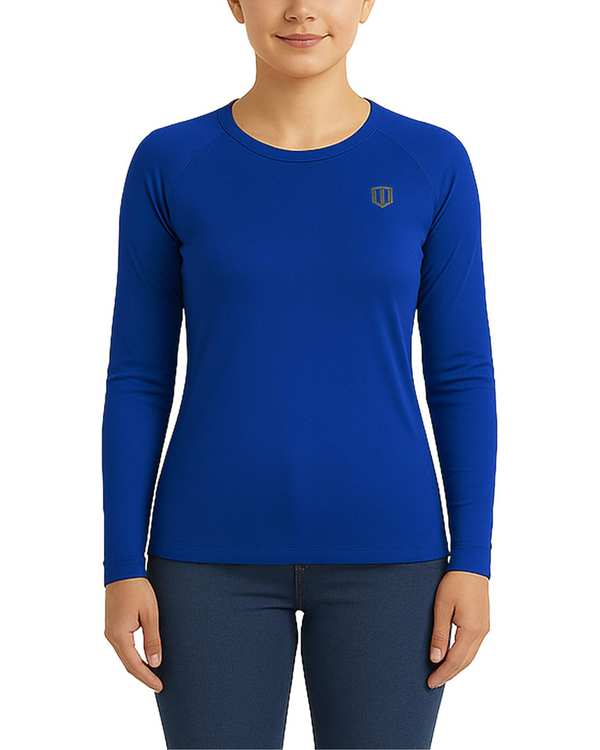 تیشرت ورزشی زنانه آستین بلند آبی یونی پرو Unipro کد 812394401