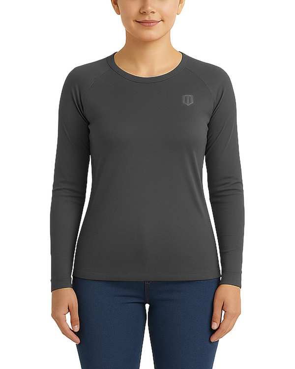 تیشرت ورزشی زنانه آستین بلند زغالی پرو Unipro کد 812394401