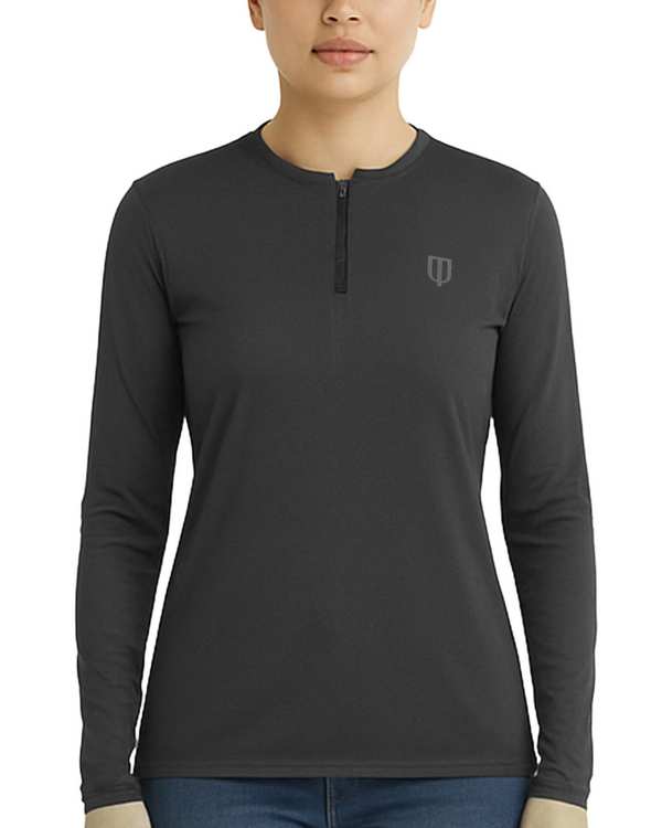 تیشرت ورزشی زنانه آستین بلند زغالی یونی پرو Unipro کد 812554401