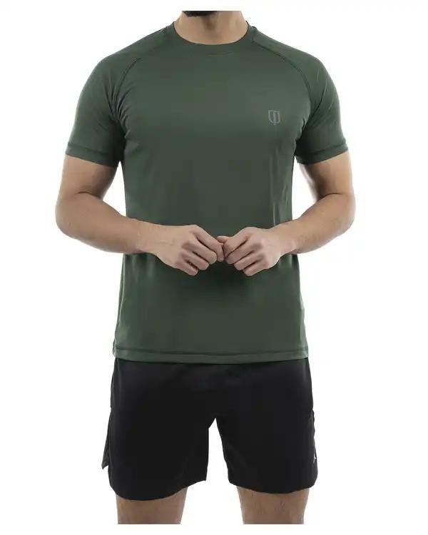 تیشرت ورزشی مردانه سبز تیره یونی پرو Unipro کد 912124302