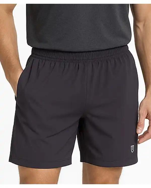 شلوارک ورزشی مردانه بادمجانی یونی پرو Unipro کد 912154305