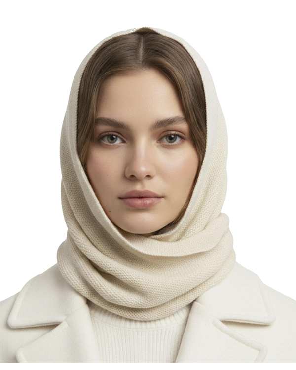 روسری بافت زنانه کرم روشن تارتن Tartan کد 570000155