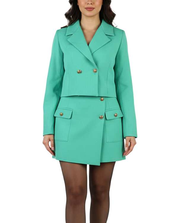 ست کت و دامن زنانه سبز سین صاد Sin Saad مدل maldin