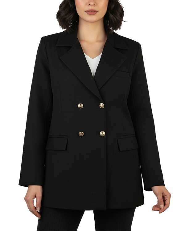 مانتو کتی زنانه مشکی سین صاد Sin Saad مدل سرو