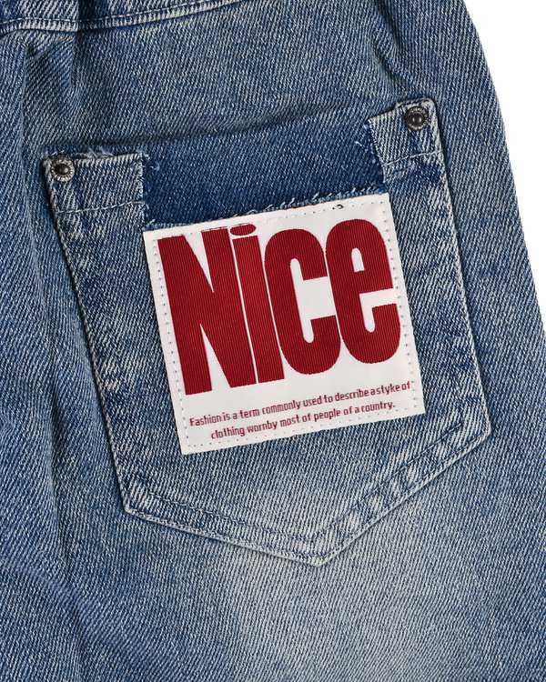 شلوار و شلوارک پسرانه شلوار جین بچگانه مام استایل آبی سارالی کیدز مدل NICE - تصویر 5