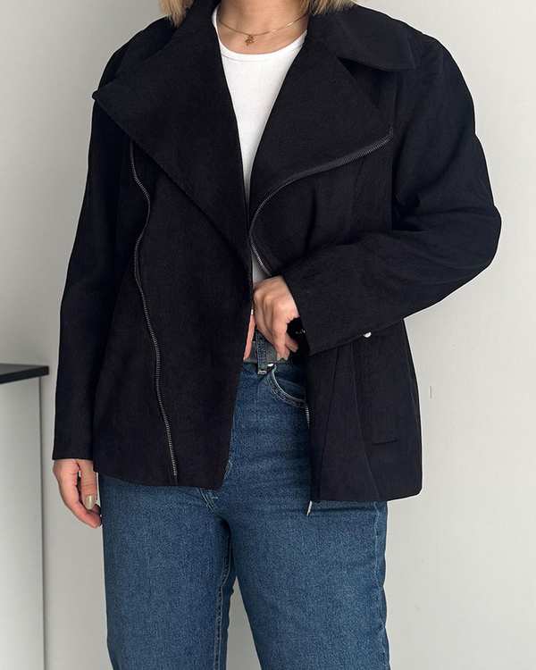 جکت زنانه مشکی نگار ندایی Negar Nedaei مدل glory