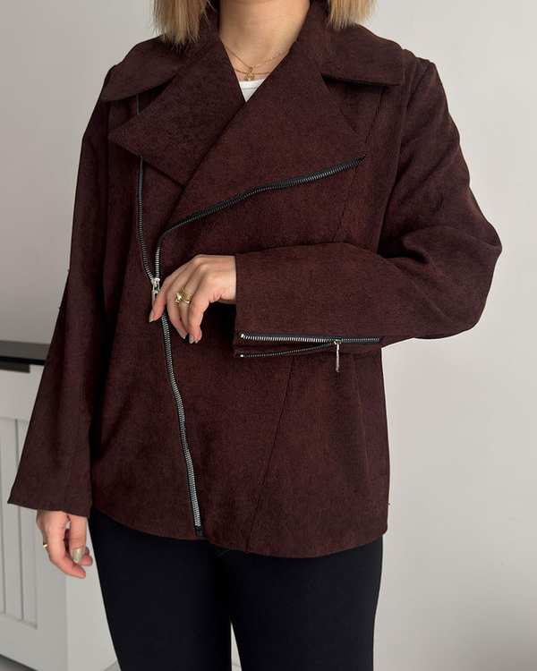 جکت زنانه قهوه ای نگار ندایی Negar Nedaei مدل glory